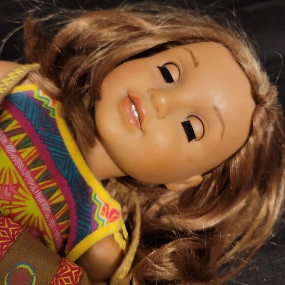 18" American Girl Lea Clark Doll 2016 Girl of the Year Original Outfit Haircut - Picture 11 of 15